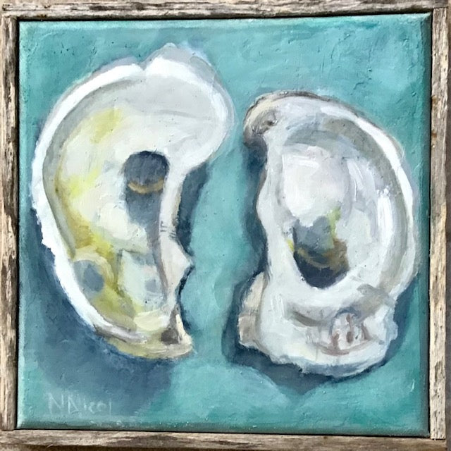 oyster shell paintings