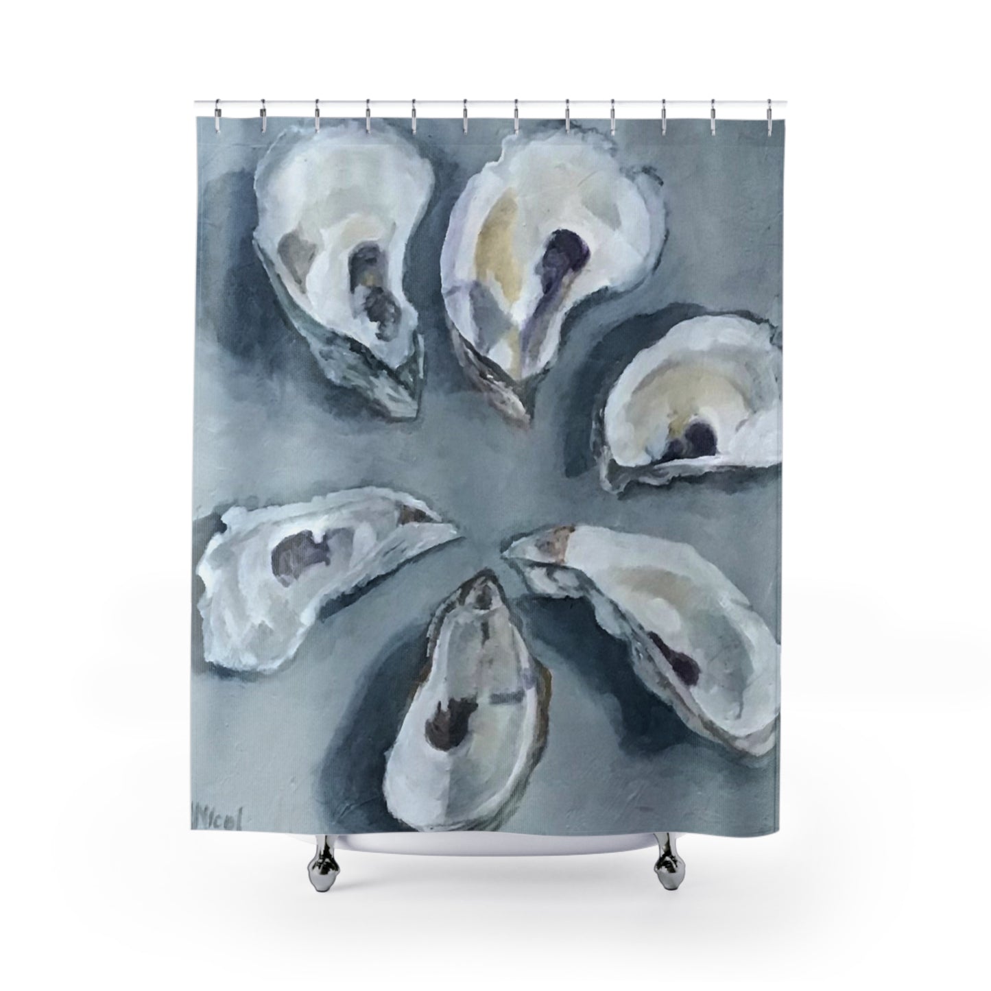 NNB - Oyster Shell Design Shower Curtain